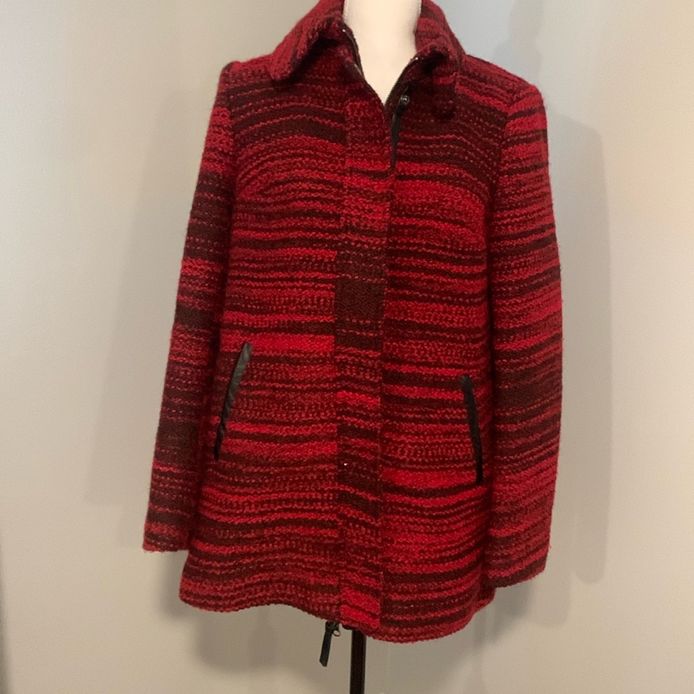 Mackage Marled Wool-Alpaca Tweed Coat